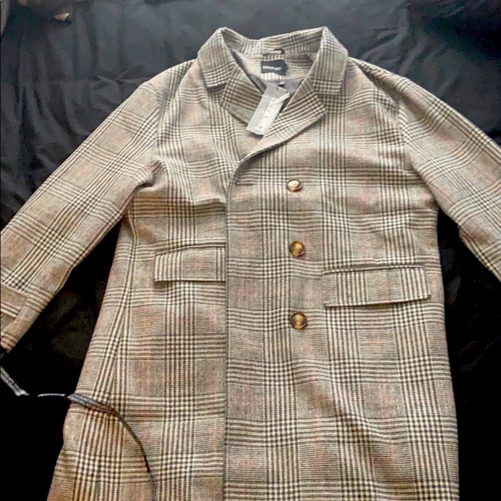 Double Breasted Wool Look Coat